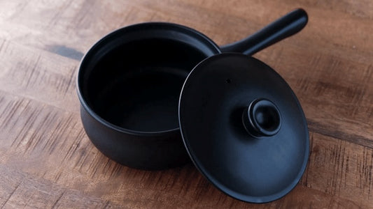Single Handle Donabe Pot (18cm) - Black