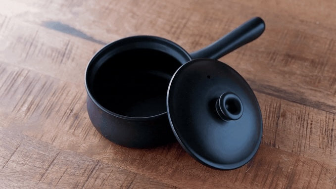 Single Handle Donabe Pot (14.5cm) - Black