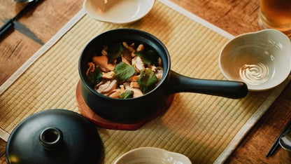 Single Handle Donabe Pot (14.5cm) - Black